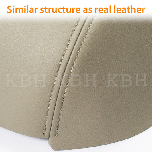 For 2004 2005-2009 Toyota Prius Leather Console Lid Armrest Cover Skin Beige Tan