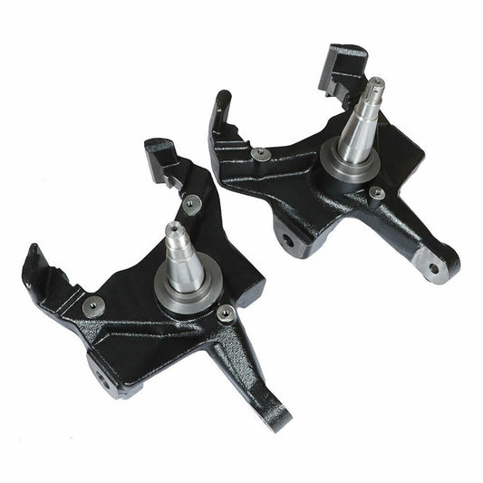 2PCS For 1975-1991 Chevy GMC C30 C3500 2WD 3inch Drop Spindles Steering Knuckle
