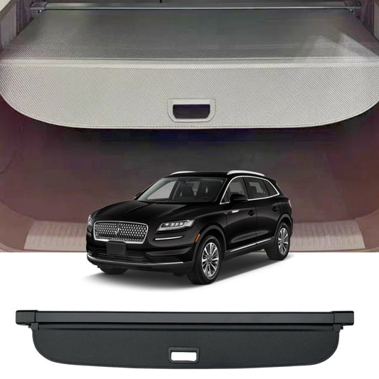 FOR Lincoln Nautilus 2019-2023 Set of 1 Retractable Cargo Cover Black-textured
