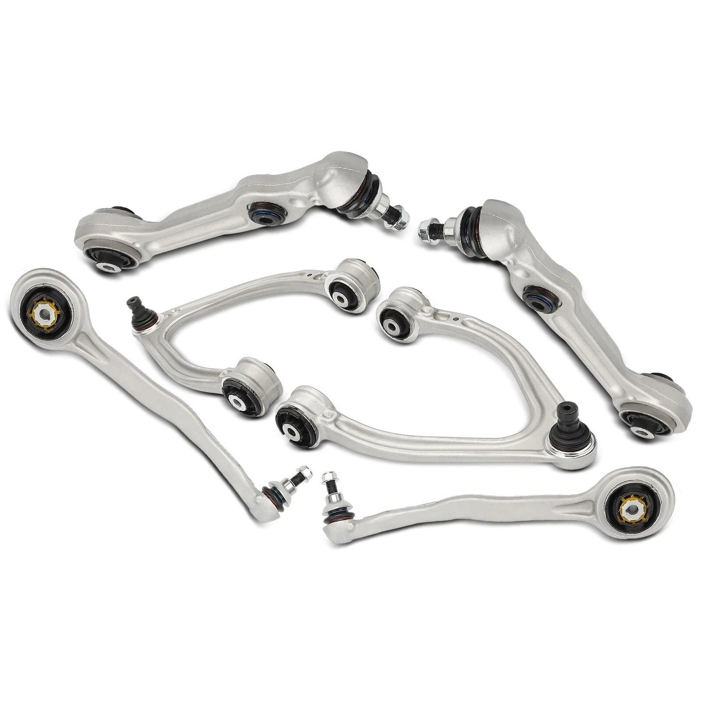 6x For Mercedes-Benz W205 A205 C205 C300 2015-18 Front Control Arm w/Ball Joint