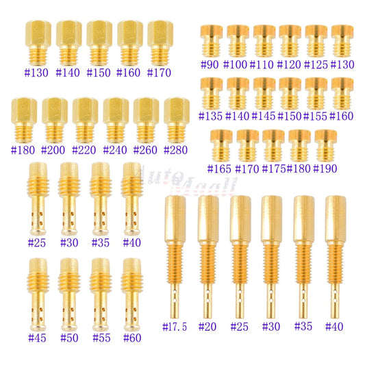 42Pcs Carburetor Jet Kit For Mikuni Main N100.604 VM28/486 VM4/042 VM22/210 USA