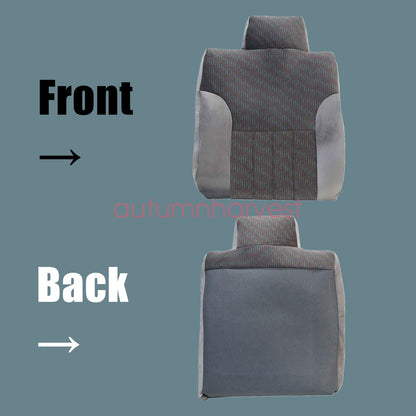 For 94-97 Dodge Ram Driver & Passenger Bottom & Back Cloth Seat Cover Gray 4PCS