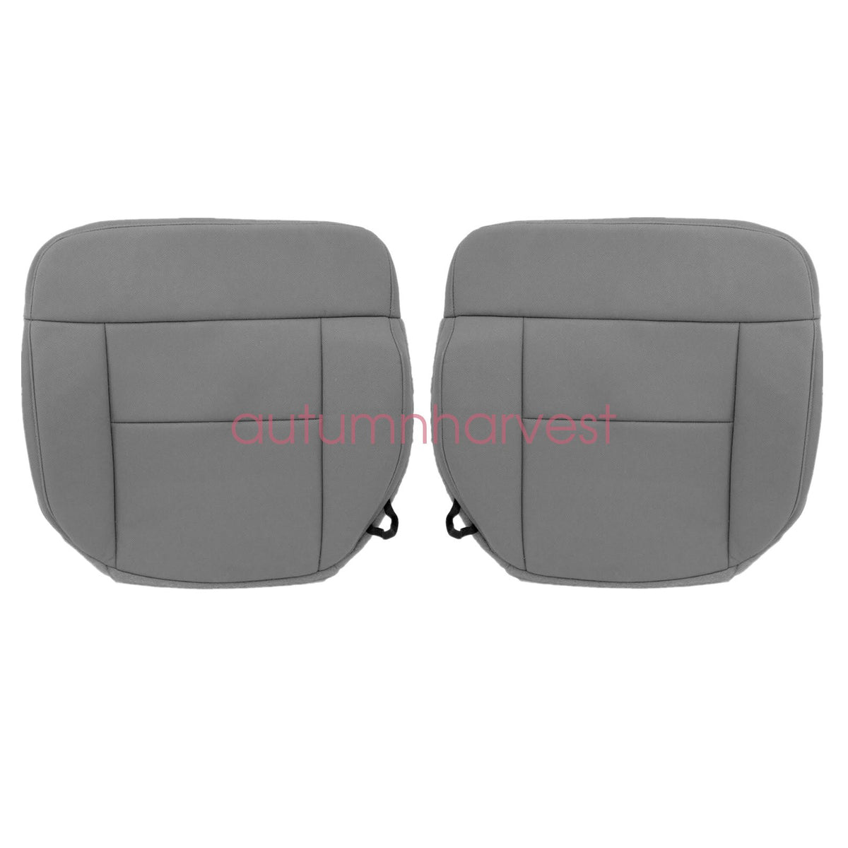 For Ford F150 STX XLT 2004-2008 Driver & Passenger Gray Cloth Bottom Seat Cover