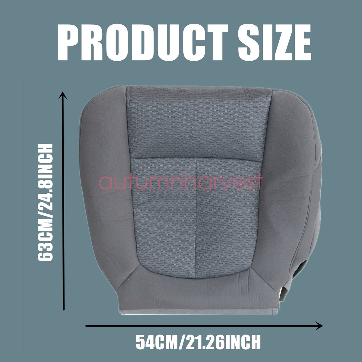 For 2011-2014 Ford F150 Driver & Passenger Bottom Cloth Seat Cover Gray MS US CS
