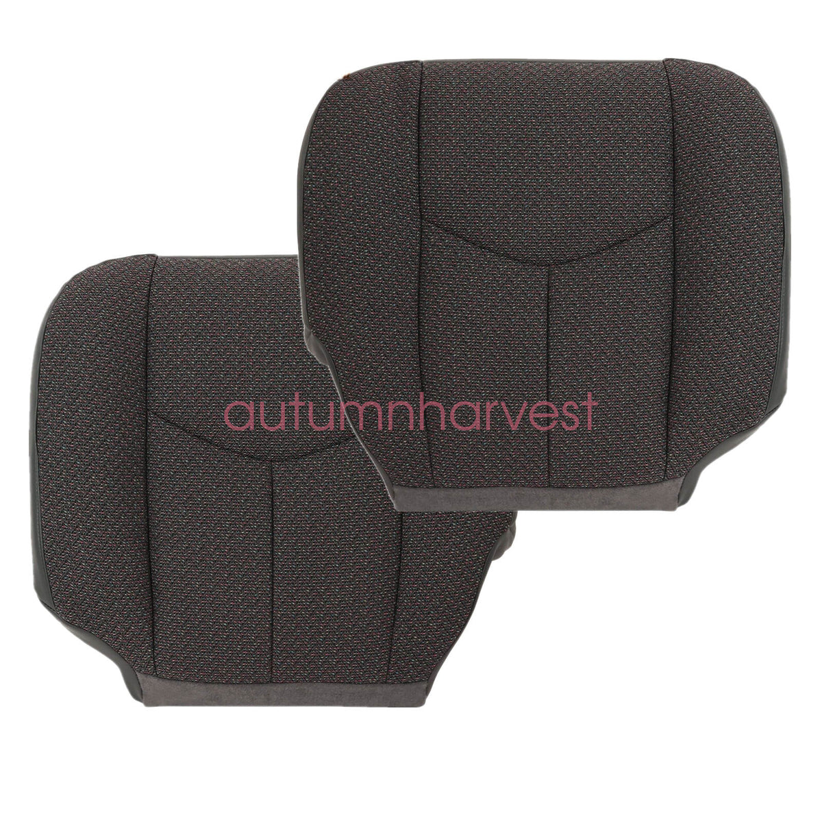 Front Side Bottom Cloth Seat Cover Dark Gray For 2003-2007 Chevy Silverado 1500