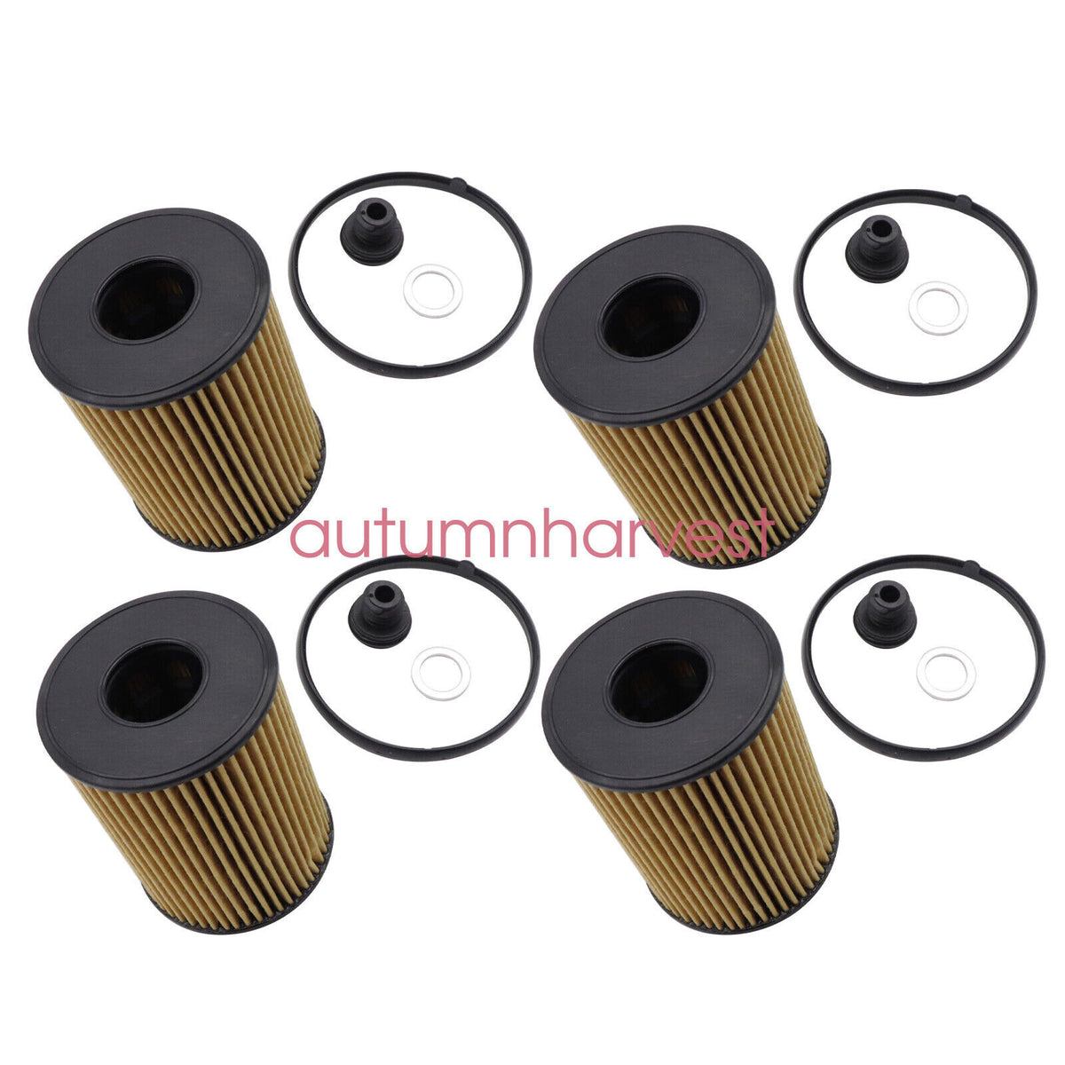 4PC Oil Filter Pack With Seals 26350-2S000 for 2020-2022 Hyundai Santa Cruz 2.5L