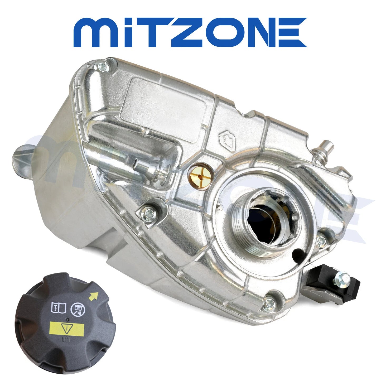 Aluminum Coolant Reservoir Expansion Tank Fit BMW 530e 530i 540i 740i 740e New