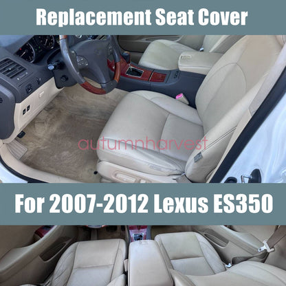 For 2007-2012 Lexus ES350 Both Side Perforated Bottom Seat Cover Leather - Tan
