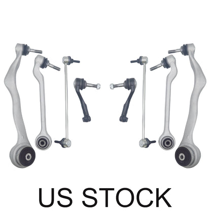8PCS For BMW 1 3 Series F20 F30 Front Suspension Lower Control Arm Sway Bar Kit