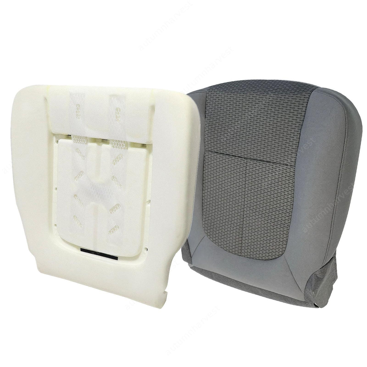 Driver Bottom Cloth Seat Cover Gray & Foam Cushion For 2011-2016 Ford F250 F350