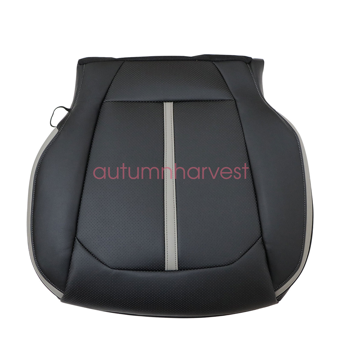 For 2015-2020 Ford F150 Platinum Driver & Passenger Side Bottom Seat Cover Black