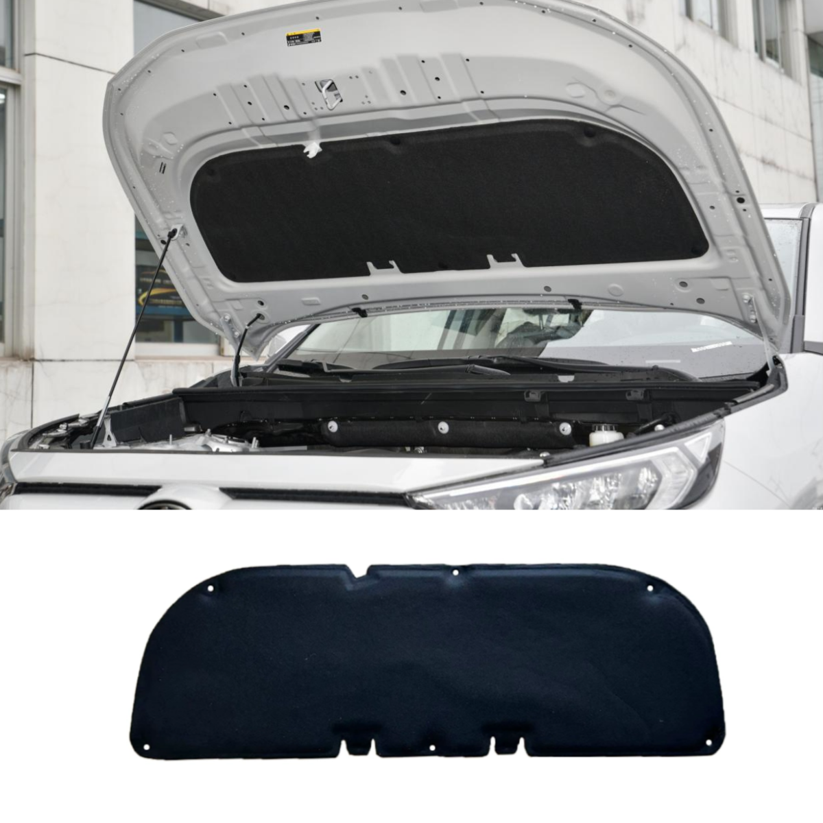 For Toyota RAV4 2019- 2024 Cotton Hood Engine Sound Heat Insulation Pad Black US