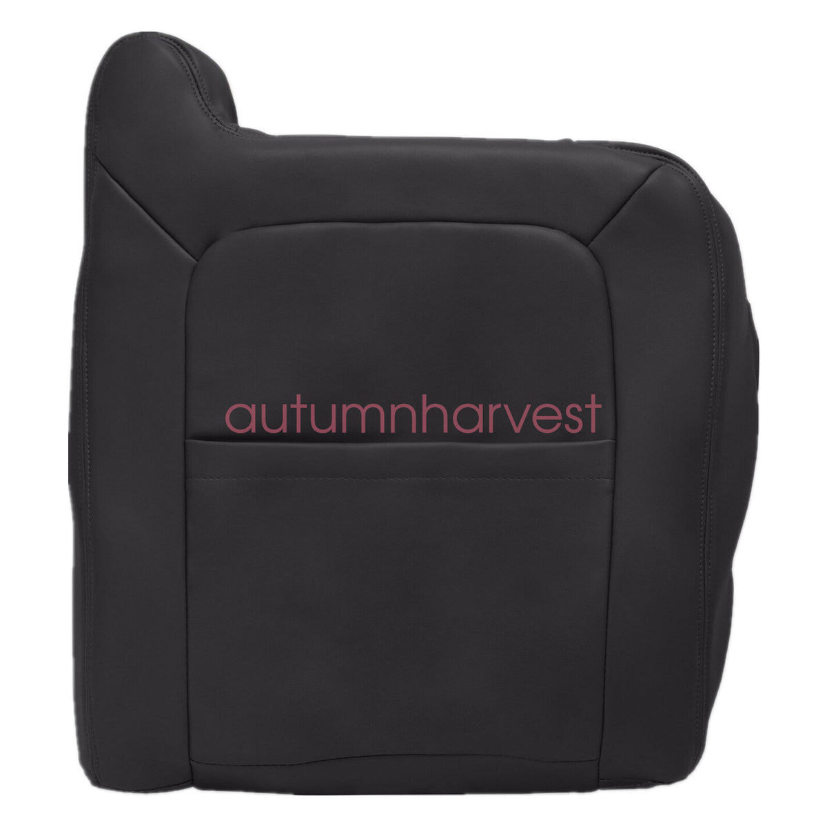 For 2003-2006 Chevy Silverado Leather Seat Cover Dark Gray Driver Bottom-Top