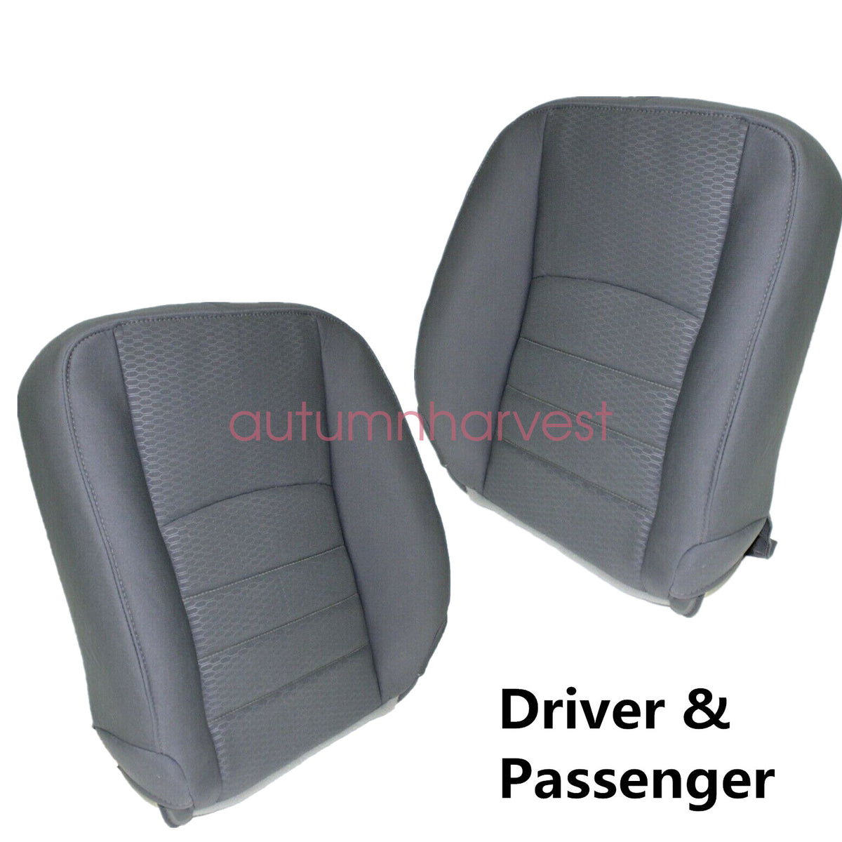 2013-2018 For Dodge Ram 1500 2500 3500 Driver & Passenger Back Seat Cover Gray