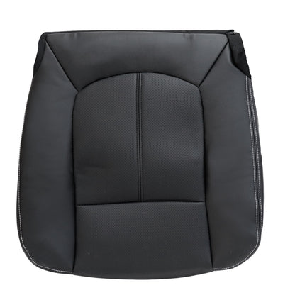 For 2011-2016 Ford F250 F350 Driver Bottom & Top Back Leather Seat Cover Black