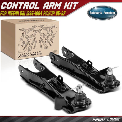 FOR Nissan Pickup 95-97 2PCS Front Lower Side Control Arm & Ball Joint Assembly