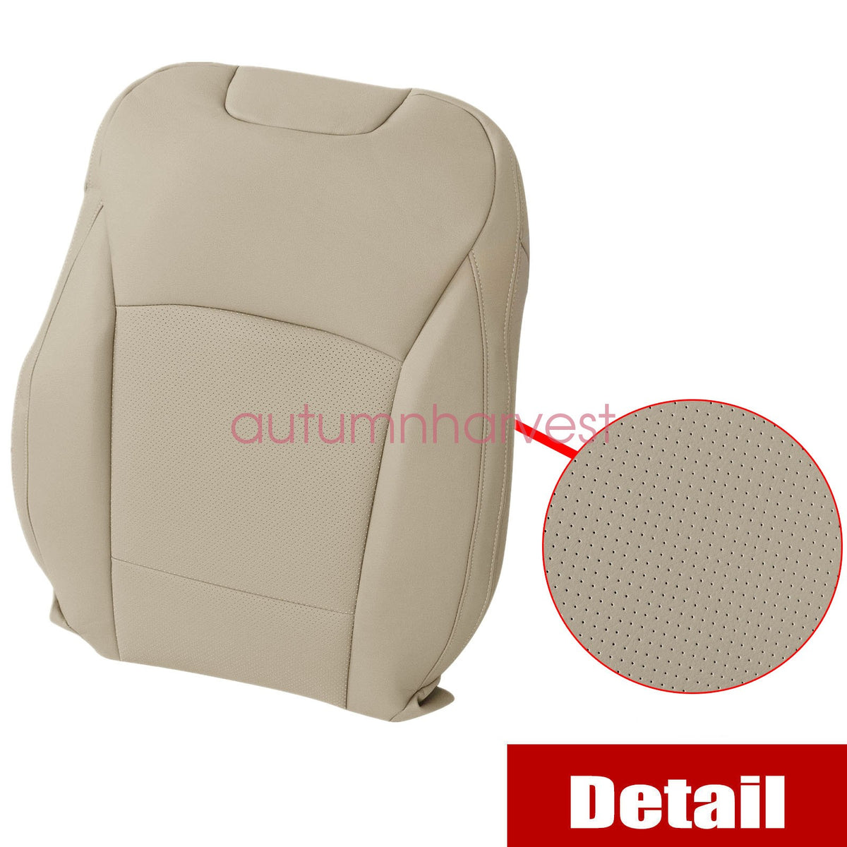 Right Passenger Top Leather Seat Cover Tan For 2015-2019 Subaru Outback Legacy