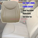New Driver Back Perforated Leather Cover Tan For Lexus LS430 2001-2006
