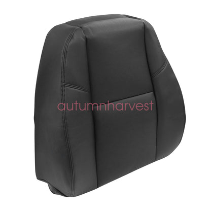 Fits 2007-2014 Cadillac Escalade Leather Seat Cover Black Driver Bottom & Top