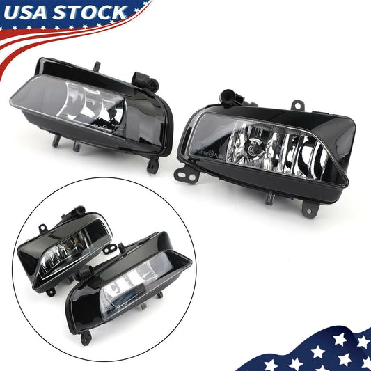 Pair of Front Light Halogen Fog Lamp W/ Bulbs FOR AUDI S5 2013-2016 A5-S Line