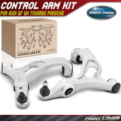 New 2x Front Lower Control Arm w/ Ball Join 7P0407152D For Audi Q7 2007-2015