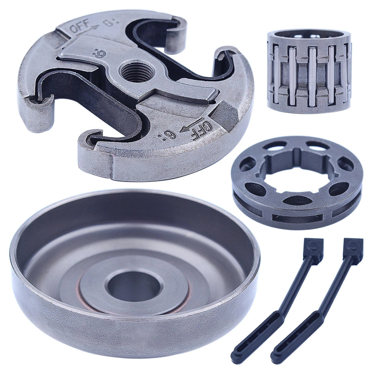 Premium For Husqvarna 455 460 Rancher 3/8inch Needle Bearing Clutch Drum Rim Kit