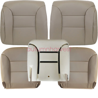 For 1995-99 Chevy Suburban Driver & Passenger Leather Seat Cover & Foam Cushion