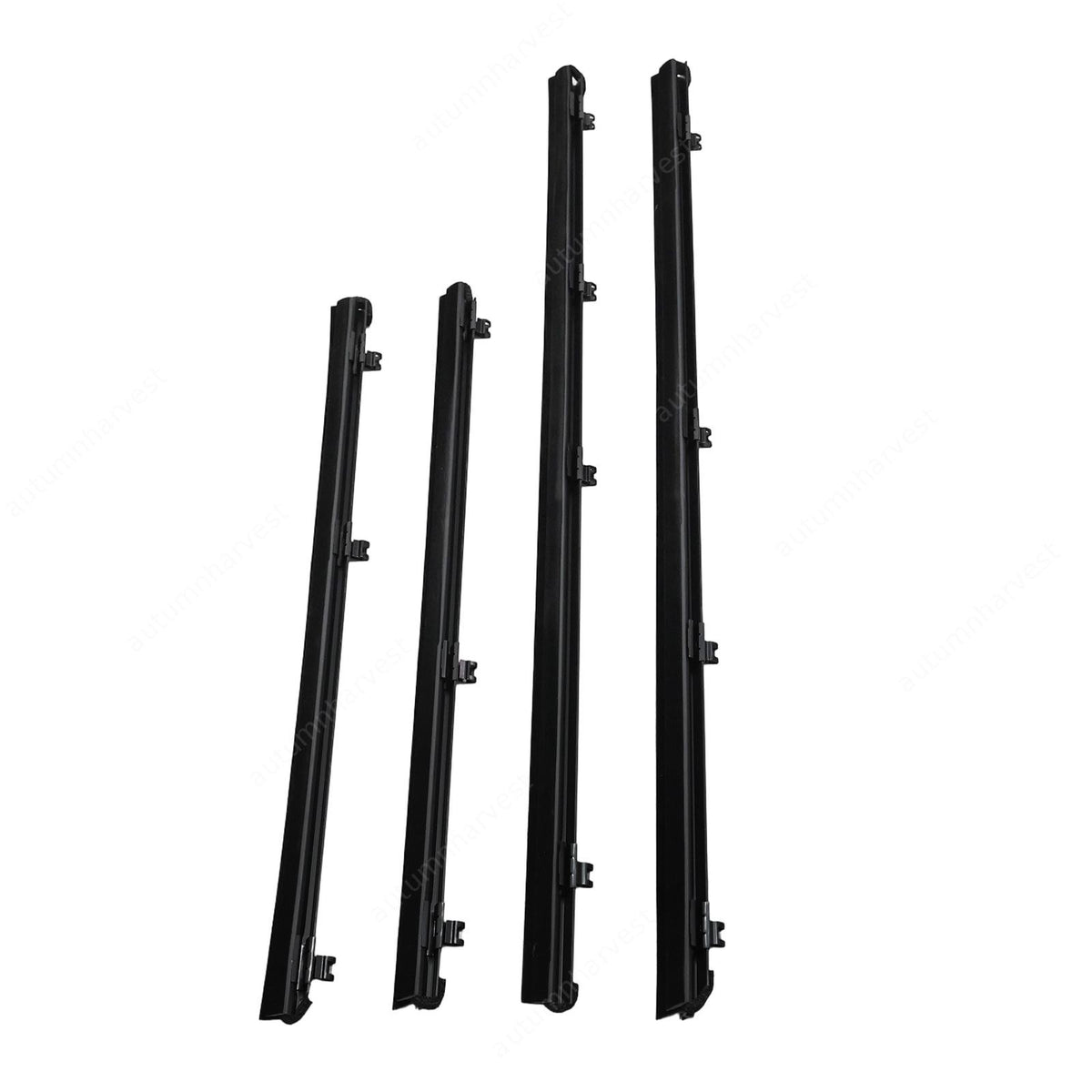 New For Toyota 4Runner Lexus GX460 Front Rear Inner Door Glass Weatherstrip Set