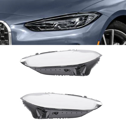 Pair Headlight Lens Clear Cover For BMW 4-Series / M4 i4 2021-2024 Left & Right