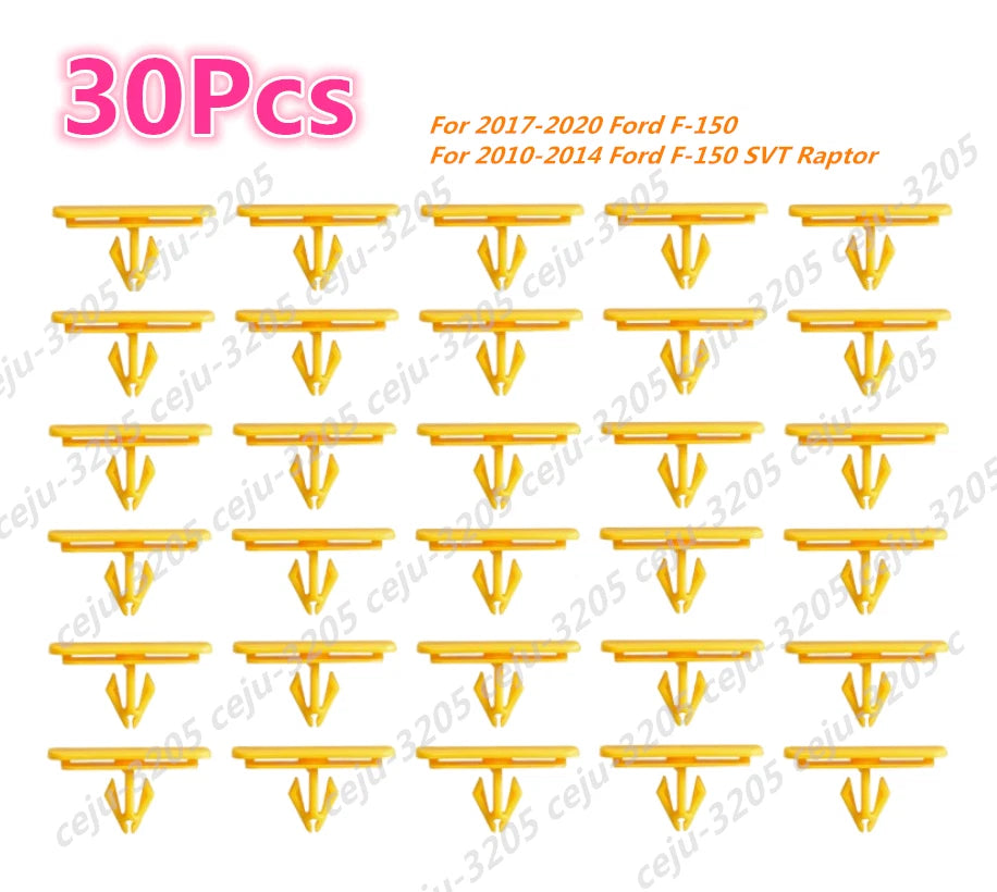 New 30Pcs Wheel Opening Molding Retainer Clip for Ford F-150 SVT  2010-2014