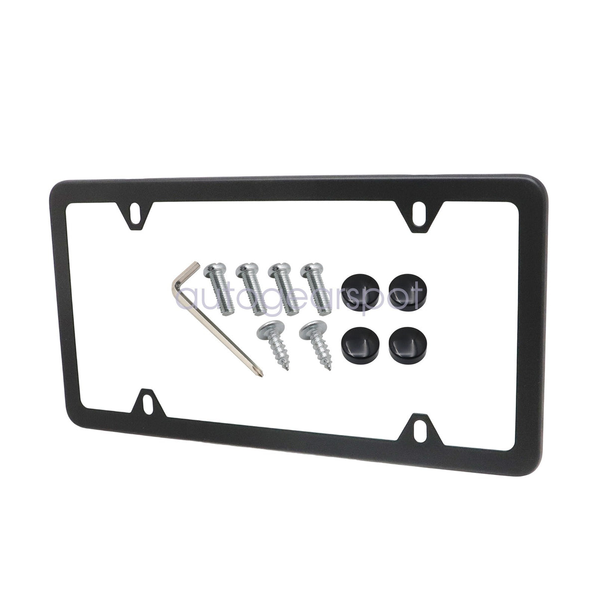 For BMW 82120010399 License Plate Frame Stainless Steel BLACK SLIMLINE