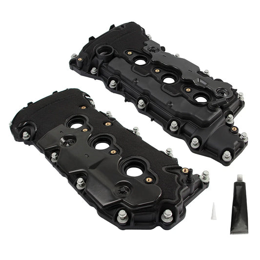 2Pcs Fit 08-17 Buick Cadillac Chevrolet GMC Saturn 3.0L 3.6L Valve Cover LH&RH