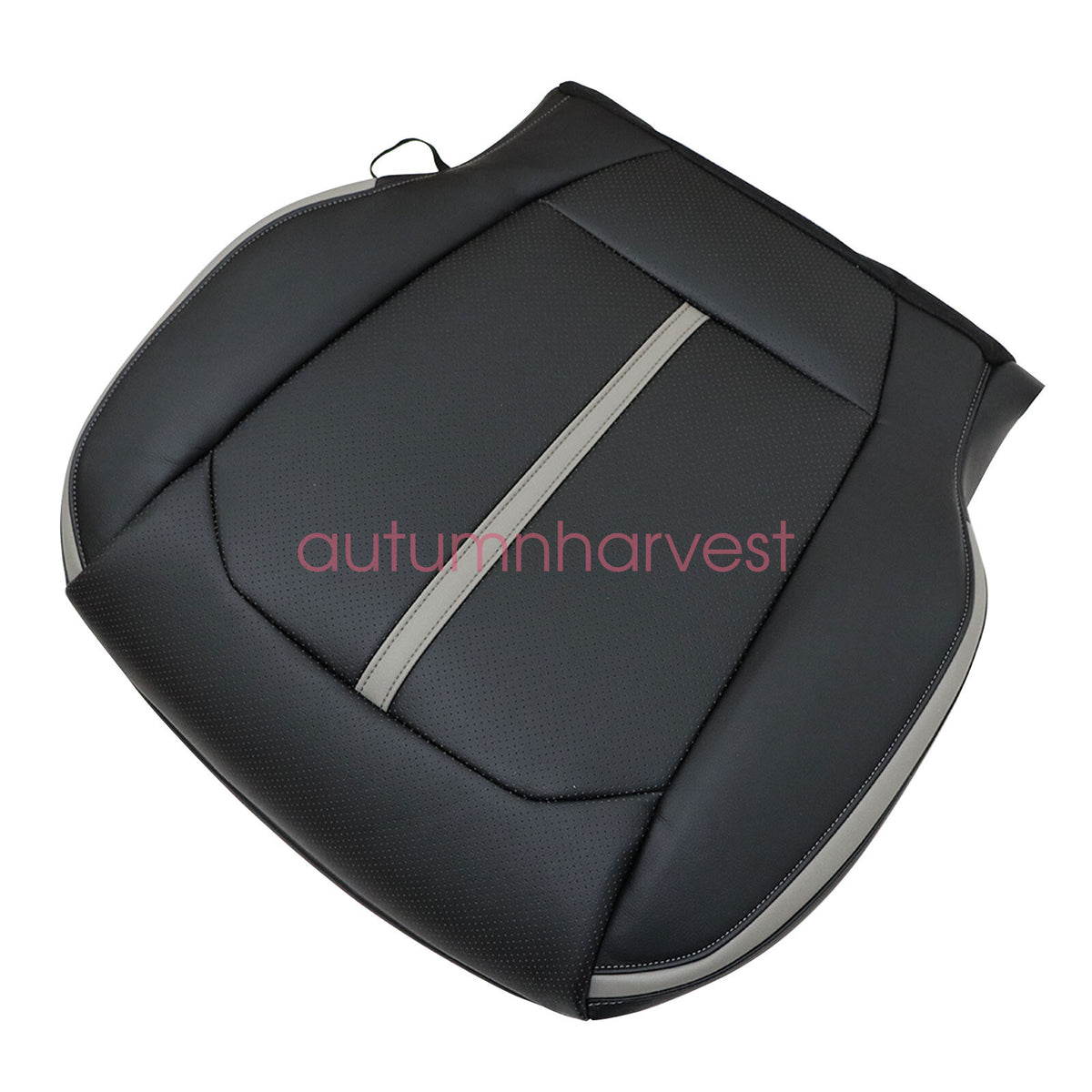 For 2015-2020 Ford F150 Platinum Driver & Passenger Side Bottom Seat Cover Black