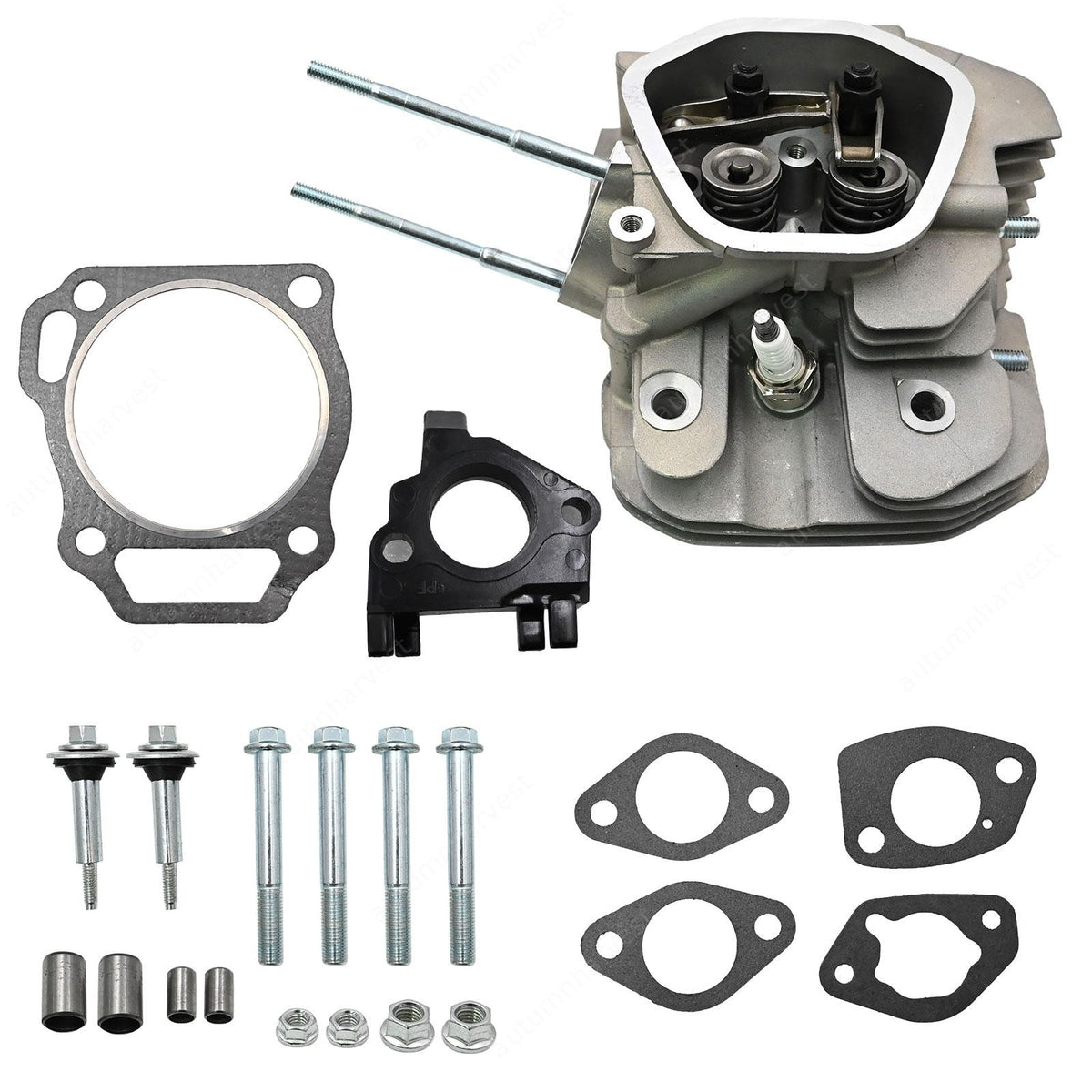 For Honda GX340 GX390 11HP 13HP: Assembled Cylinder Head w/Rockers & Springs