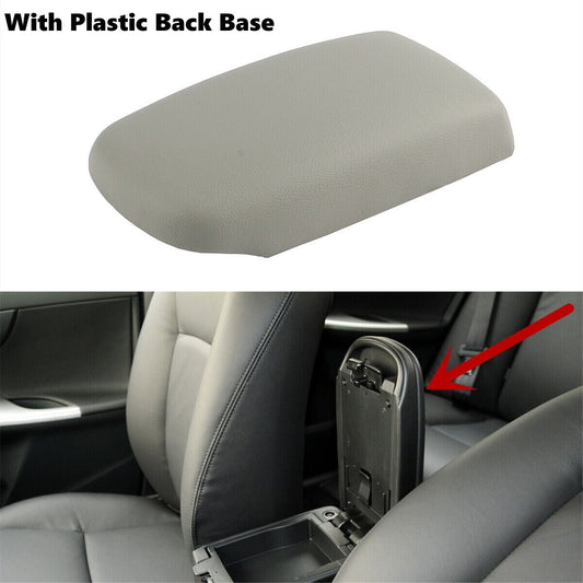 Center Console Armrest Lid Cover w Base For 2009-2013 Toyota Corolla LE XLE Gray
