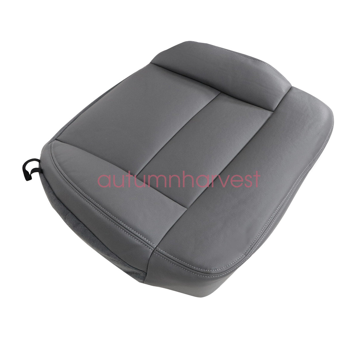 For 2004 2005 2006 2007 2008 Ford F150 Passenger Bottom Leather Seat Cover Gray