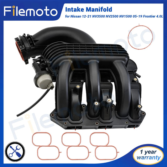 Fits Nissan 12-21 NV1500 NV2500 NV3500 05-12 Pathfinder Intake Manifold w/Gasket