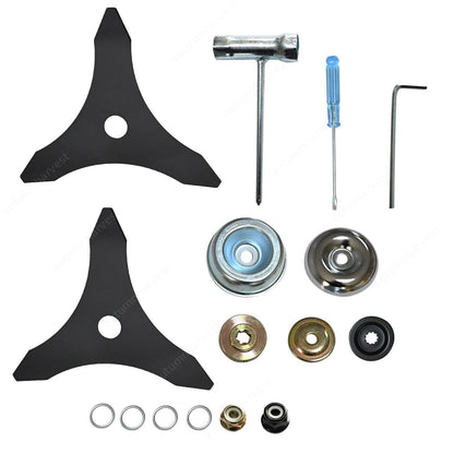 For Husqvarna For Stihl 2 Pack 10"x3 Teeth Steel Weed Eater Blade String Trimmer