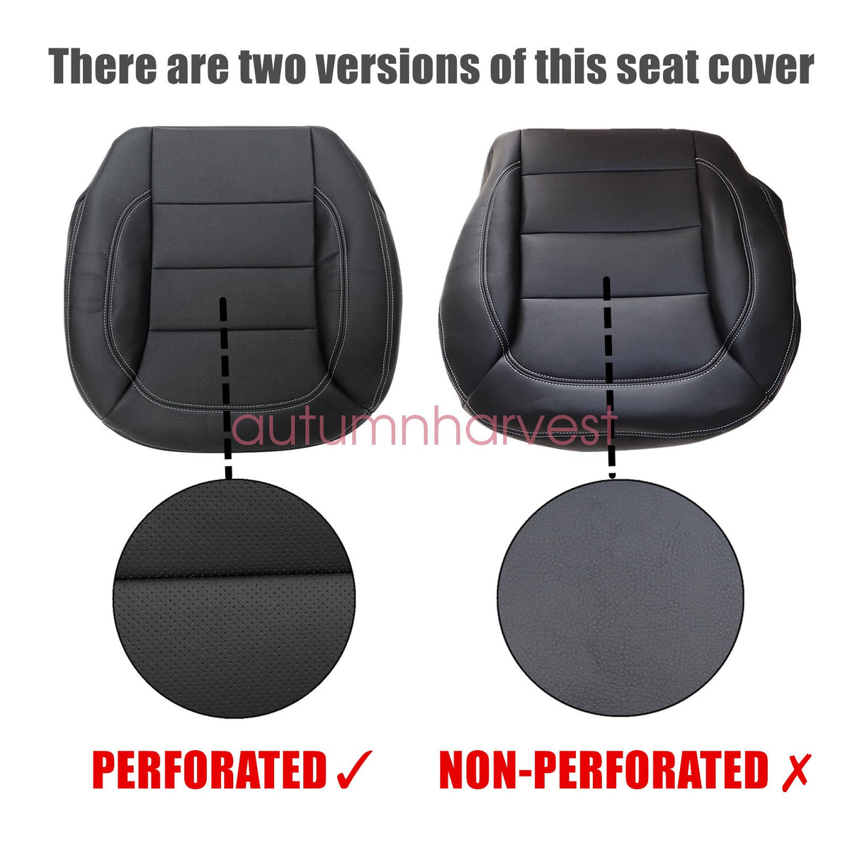 For 2012-2015 Mercedes Benz ML350 Front Both Side Bottom PERF Seat Cover Black