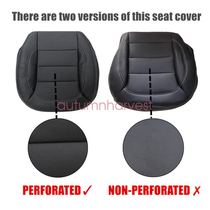 For 2012-2015 Mercedes Benz ML350 Front Both Side Bottom PERF Seat Cover Black