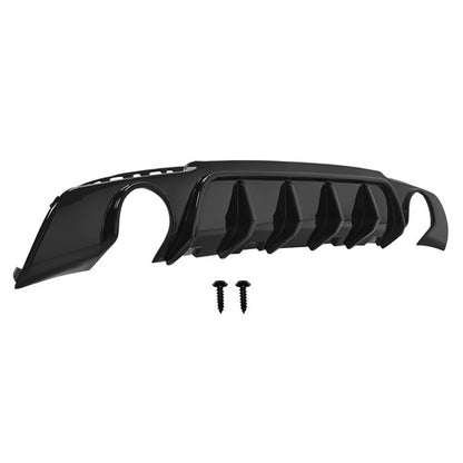 Dual Round Exhaust Rear Bumper Lip Diffuser SRT Style for 15-23 Chrysler300