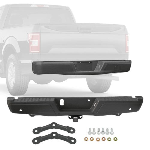 Chrome Rear Bumper Assembly With Max Tow Fits 2015-2020 Ford F-150 HL3Z17B807BB