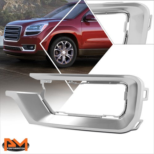 Fog Light Bezel Left Driver Side Silver For GMC Acadia 2013-2016 & Limited 2017