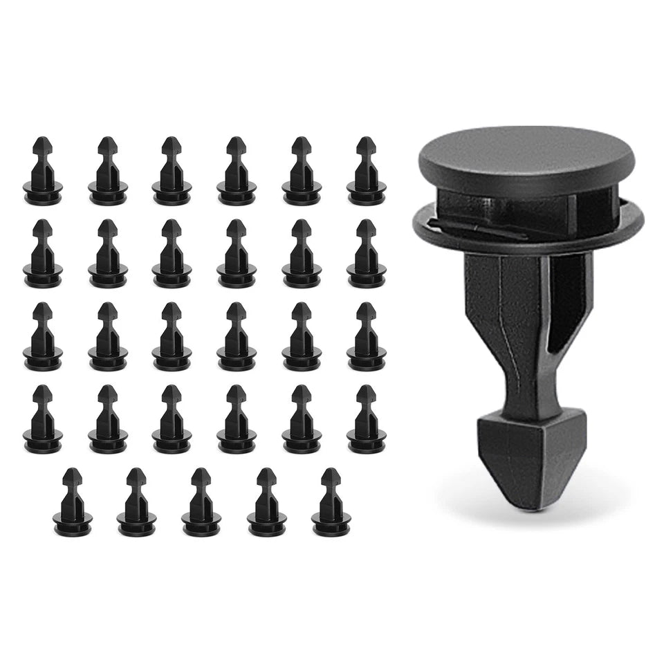 30X NEW 17 mm Nylon Engine Bulkhead Cover Striker Retainer clips For Honda Acura