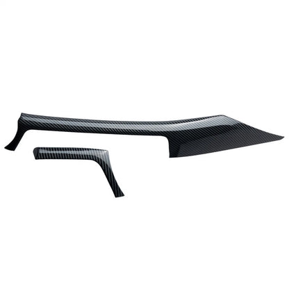 For BMW 3 Series F30 F31 2012-2018 Carbon Fiber Look Center Dash Panel Trim 2Pcs