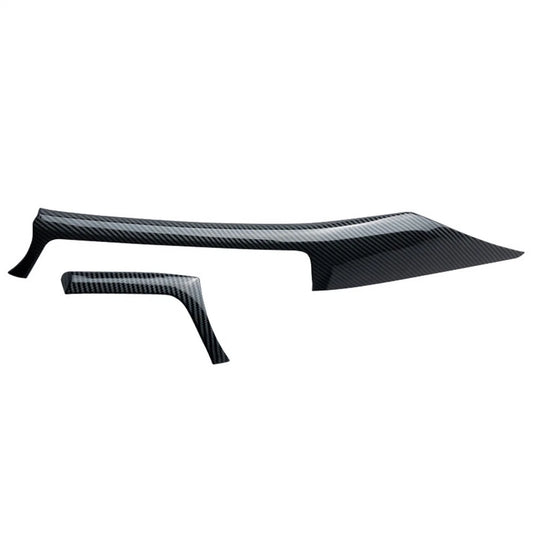 For BMW 3 Series F30 F31 2012-2018 Carbon Fiber Look Center Dash Panel Trim 2Pcs