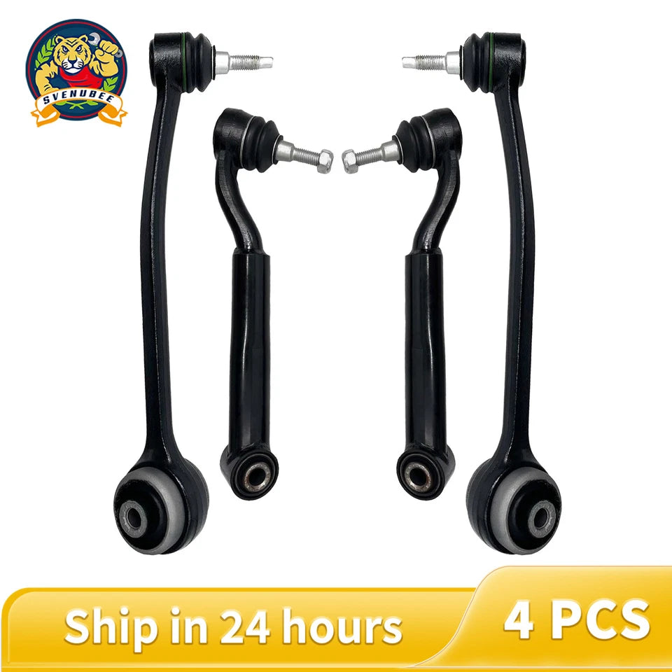 4Pc For Ford Mustang 15-22 Front Lower Rearward Forward Control Arms Ball Joint