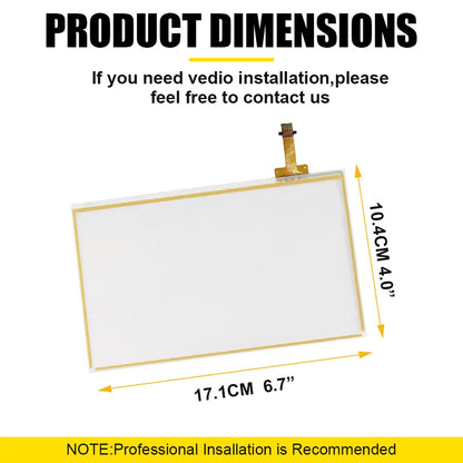 Touch Screen Digitizer 7inch Replacement Radio Fits Toyota RAV4 Camry 2014-2018