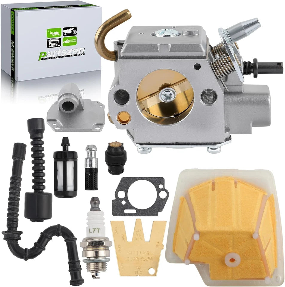 Carburetor Kit Fits Stihl Ms270 Ms280 Chainsaw Fuel Line Air Filter Spark Plug
