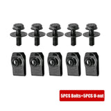 10x For Nissan Body Bolts & U-nut Clips M6 Engine Undertray Splash Shield Guard